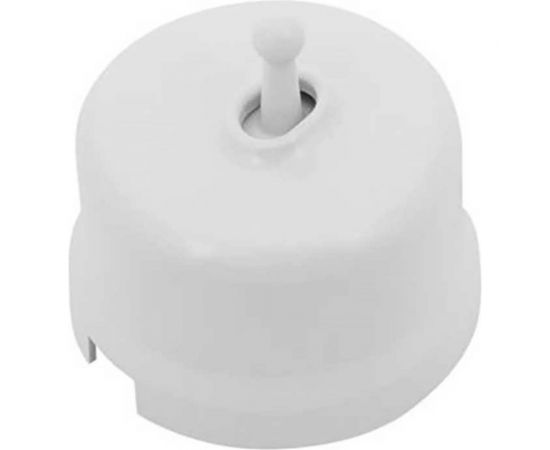 Выключатель Bironi 1-кл. проходной, пластик, цвет Белый (тумблерный) B1-231-21 