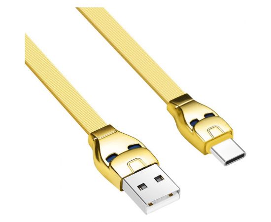 Кабель USB 2.0 Hoco в форме стального человека с подсветкой U14 AM/Type-C золотой, 1.2м, 6957531049487 – изображение 2