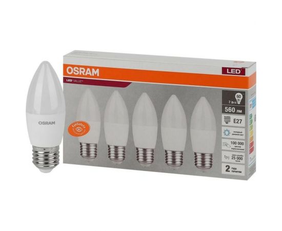 Светодиодная лампа Osram LVCLB60 7SW/865 230V E27 2X5 RU 4058075578074 – изображение 2