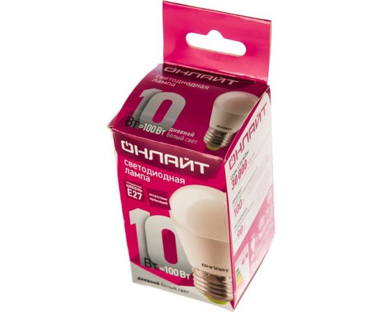 Лампа ОНЛАЙТ OLL-G45-10-230-6.5K-E27 61970 – изображение 2