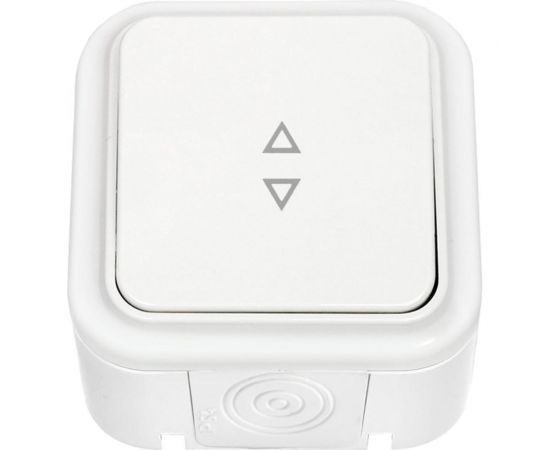 Выключатель Bylectrica 1-клавишный, открытая установка, 6А, проходной, IP54, серия ПРАЛЕСКА АКВА, белый, А610-868 – изображение 2