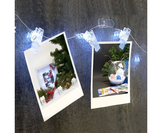 Линейная гирлянда FERON CL573 Прищепки 1.8 м, USB, 5000K 41651 – изображение 2