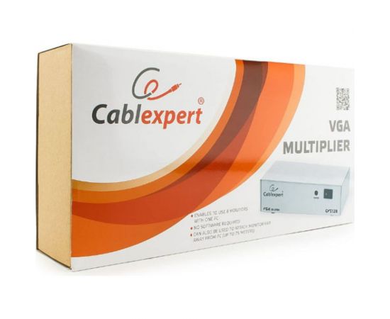 Разветвитель Cablexpert VGA HD, 15F/8x15F, 1 компьютер - 8 мониторов, каскадируемый GVS128 – изображение 3