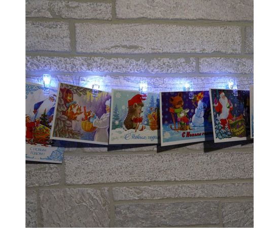 Линейная гирлянда FERON CL573 Прищепки 1.8 м, USB, 5000K 41651 – изображение 3