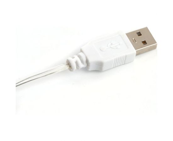 Линейная статичная гирлянда FERON CL576 Роса, 10м USB 2700K, прозрачный шнур, 48186 – изображение 3