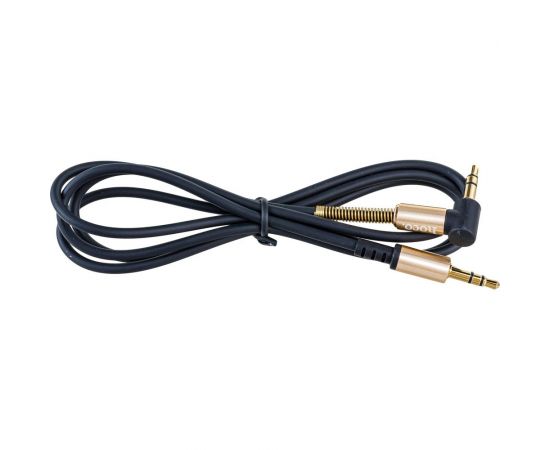 Аудио кабель Hoco UPA02, джек 3.5, угловой 1м, черный, 6957531025665 – изображение 3