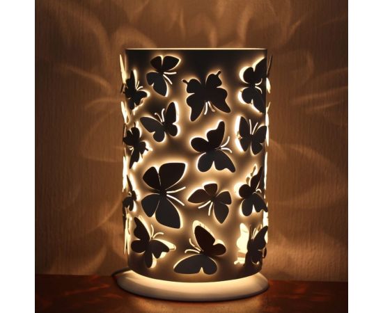 Настольный светильник ЭЛЕТЕХ Эффект ННБ 63-60-018 белый муар, шнур белый ИУ 1005404849 – изображение 3