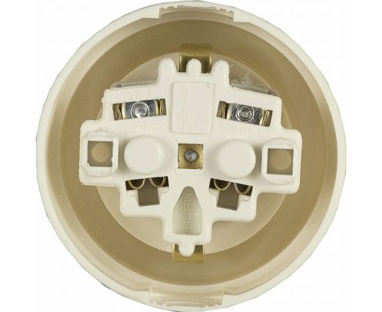 Накладная розетка Alfa с заземлением круглая Бакелит 30100029 – изображение 3