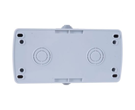 Двухместная розетка EKF Мурманск 16А с заземлением с крышкой IP54 серый с защитными шторками EFR16-129-30-54 – изображение 3