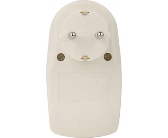 Розеточный адаптер duwi 1 гнездо + 2 USB порта с заземлением слоновая кость ivory 16A 3680Вт 27420 9 – изображение 3