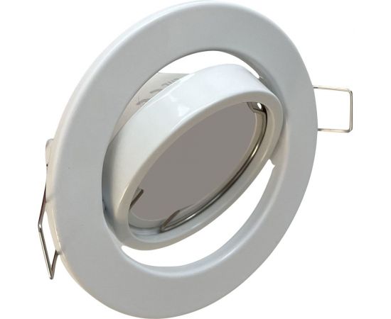 Встраиваемый поворотный светильник truEnergy с цоколем gu5.3 d80xh30мм ip20 белый/сталь 21211 – изображение 3