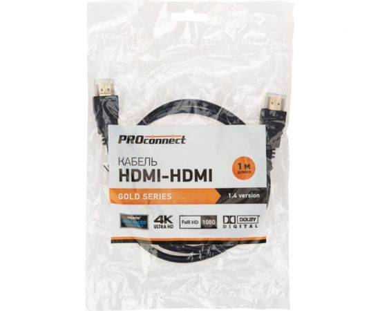 Кабель HDMI 1.4 PROCONNECT Gold, 4К, 1 метр 17-6202-6 – изображение 4