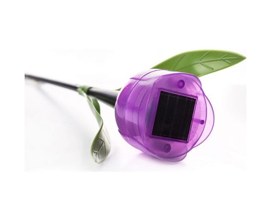 Садовый светильник Uniel на солнечной батарее "Лиловый тюльпан" USL-C-453/PT305 PURPLE TULIP UL-00004278 – изображение 4