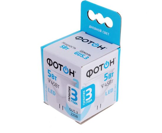Светодиодная лампа ФОТОН LED MR16 5W GU5.3 4000K 23992 – изображение 4