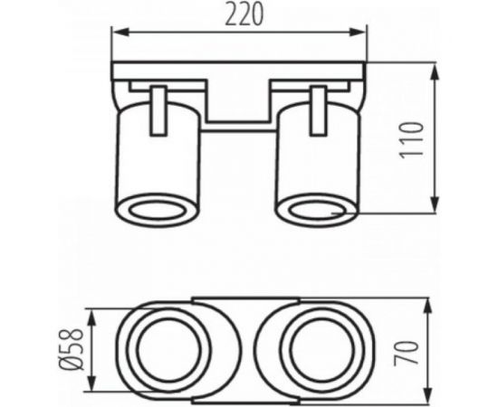 Настенно-потолочный спот KANLUX LAURIN EL-2I B/ 29123 – изображение 4