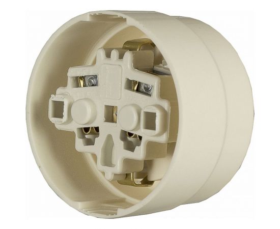 Накладная розетка Alfa с заземлением круглая Бакелит 30100029 – изображение 4