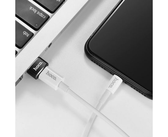 Переходник Hoco UA6 USB to Type-C, черный 800490 – изображение 5
