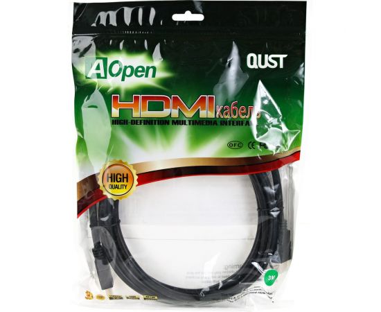 Кабель HDMI AOpen/Qust 19M/M ver 2.0, 3М, 2 фильтра ACG711D-3M – изображение 5