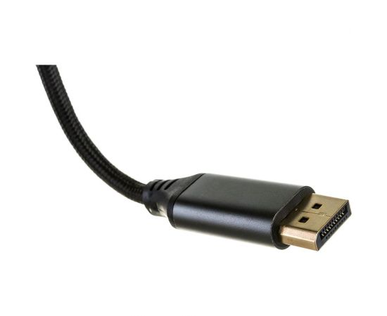 Кабель DisplayPort->DVI Cablexpert 4K 1.8м 20M/25M нейлоновая оплетка металлические разъемы пакет CC-DPM-DVIM-4K-6 – изображение 5