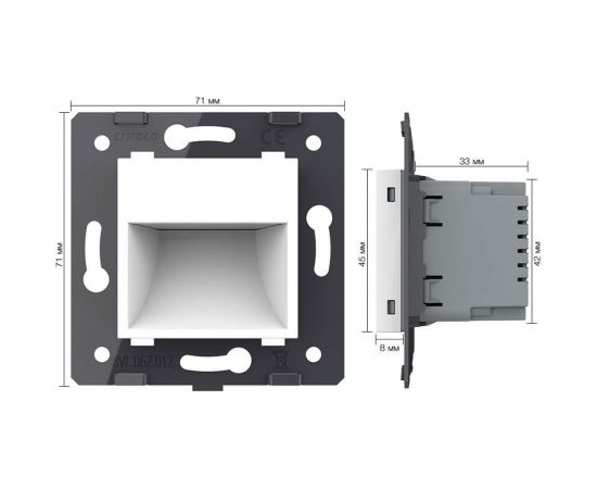 Подсветка лестницы, пола LIVOLO цвет белый (механизм) VL-C7-01JD-11 – изображение 5