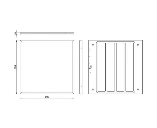 Светодиодный светильник ЭРА SPO-1-40-4K-M [4] 40Вт 595x595x25 матовый Б0041888 – изображение 6