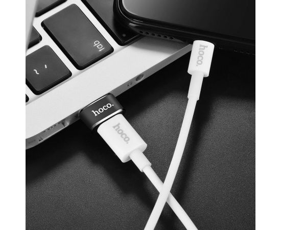 Переходник Hoco UA6 USB to Type-C, черный 800490 – изображение 6