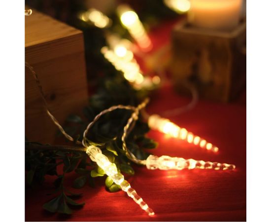 Светодиодная гирлянда NEON-NIGHT Сосульки 1.5м, 10LED, 2хАА 303-093 – изображение 7