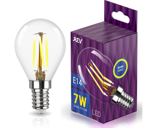 Светодиодная лампа REV G45 E14 7W, 2700K 32482 9 