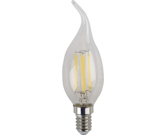 Филаментная лампа ЭРА F-LED BXS-5W-827-E14 филамент, свеча на ветру, 5Вт, E14 Б0043436 