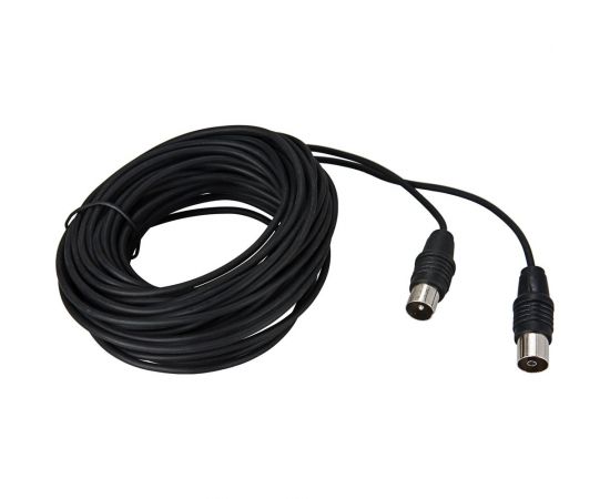 Антенный кабель удлинитель REXANT ТВ гнездо - штекер 1,5 метра, черный 17-5011 