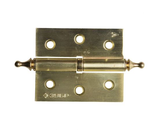 Дверная разъемная петля Зубр Эксперт 1 подшипник цвет матовая латунь SB левая с крепежом 75x63x2.5 мм 2 шт. 37605-075-3L 