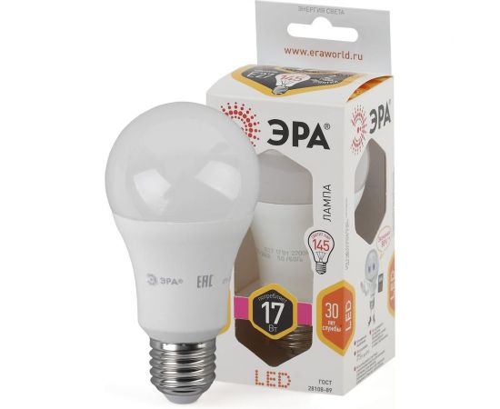 Светодиодная лампа ЭРА LED A60-17W-827-E27 Б0031699 