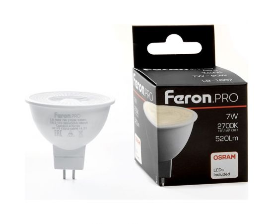 Светодиодная лампа PRO FERON LB-1607 G5.3 7W 2700K, 38185 