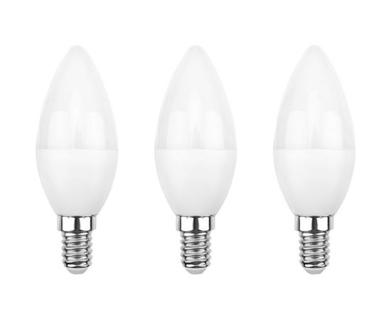 Светодиодная лампа REXANT 3 шт Свеча CN 11.5 Вт E14 4000 K нейтральный свет 604-028-3 