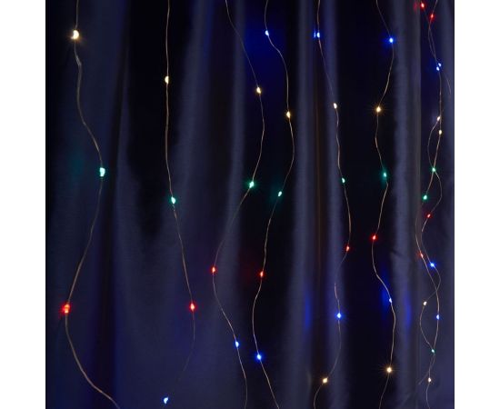 Светодиодная гирлянда FERON CL590 занавес 2х2 м + 2 м, мульти, USB 41637 