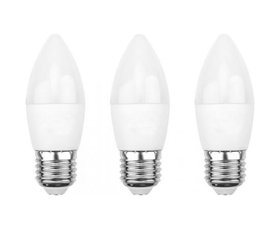 Светодиодная лампа REXANT 3 шт Свеча CN 11.5 Вт E27 4000 K нейтральный свет 604-030-3 