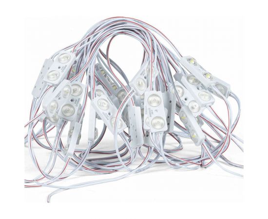 Светодиодный модуль MAKSILED 0.96Вт, 12В, IP67, SMD2835 2LED, 160лм, холодный белый, 20 шт./упаковка ML-M2SM-L-2835-W – изображение 2