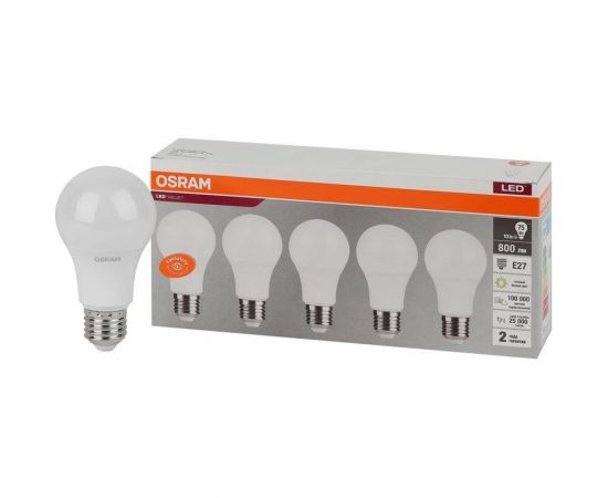 Светодиодная лампа Osram LVCLA75 10SW/840 230V E27 2X5 RU OSRAM 4058075577749 – изображение 2