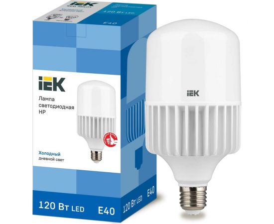 Лампа IEK LED HP 120Вт 230В 6500К E40 LLE-HP-120-230-65-E40 – изображение 2