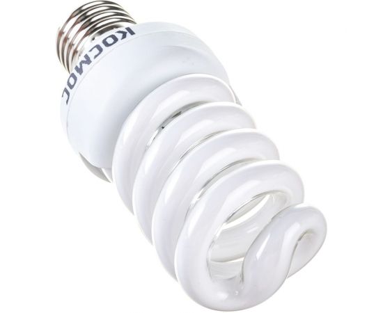 Люминесцентная компактная лампа КОСМОС SPC 20Вт E27 спиральная 4000К Т3 LKsmSPC20wE2742 332606 – изображение 2