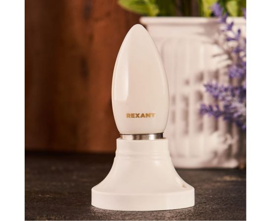 Филаментная лампа REXANT Свеча CN35 9.5 Вт 2700K E27 матовая колба 604-097 – изображение 2