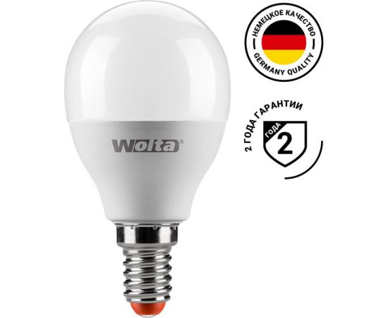 Лампа WOLTA LX G45 E14 8W 3000K 30Y45GL8E14 – изображение 2