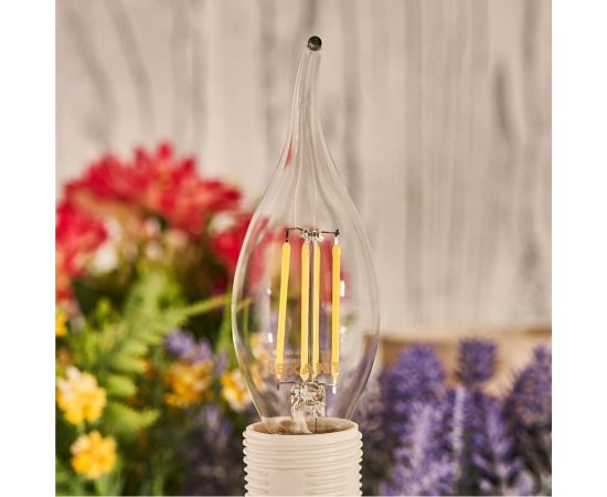 Филаментная лампа REXANT Свеча на ветру CN37 7.5 Вт 4000K E14 диммируемая 604-106 – изображение 2