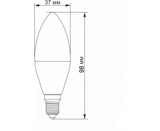 Светодиодная лампа Econ LED CN 6,5Вт E27 3000K B35 ES 7265021 – изображение 3