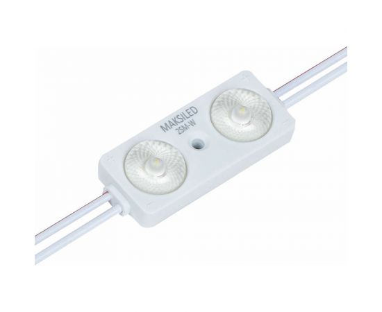 Светодиодный модуль MAKSILED 0.96Вт, 12В, IP67, SMD2835 2LED, 160лм, холодный белый, 20 шт./упаковка ML-M2SM-L-2835-W – изображение 4