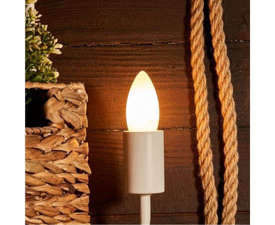 Филаментная лампа REXANT Свеча CN35 9.5 Вт 2700K E27 матовая колба 604-097 – изображение 4