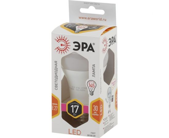 Светодиодная лампа ЭРА LED A60-17W-827-E27 Б0031699 – изображение 4