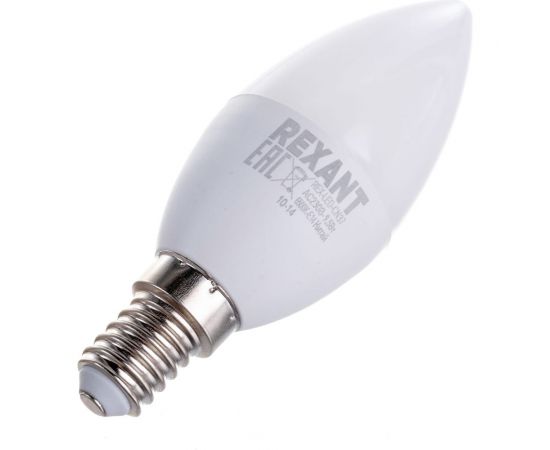 Светодиодная лампа REXANT 3 шт Свеча CN 9.5 Вт E14 6500 K холодный свет 604-203-3 – изображение 4