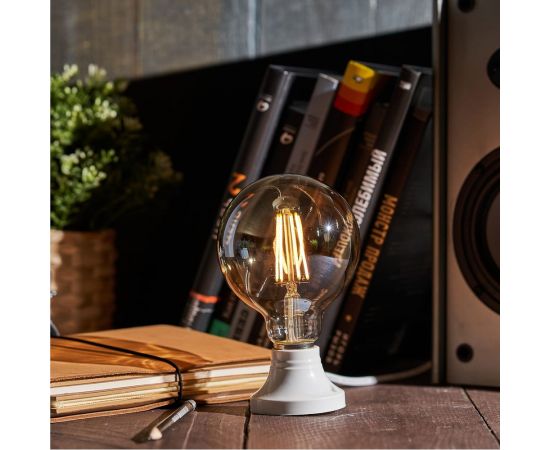 Филаментная лампа REXANT Груша A95 11.5 Вт 2400K E27 димируемая золотистая колба 604-143 – изображение 4