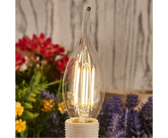 Филаментная лампа REXANT Свеча на ветру CN37 7.5 Вт 4000K E14 диммируемая 604-106 – изображение 5